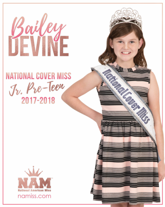 Bailey Devine National Cover Miss Jr. Pre-Teen