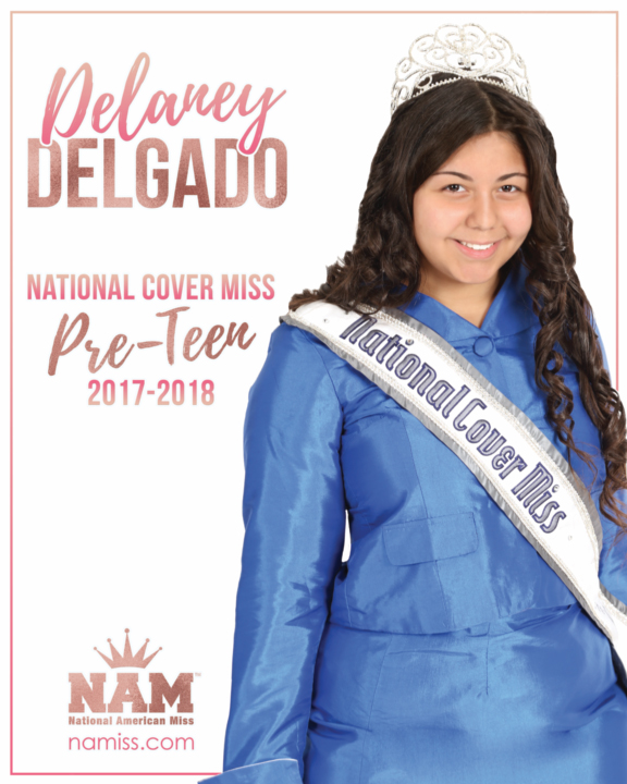 Delarey Delgado National Cover Miss Pre-Teen